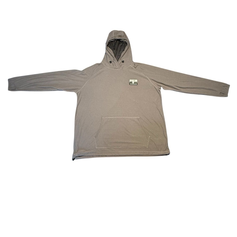 Ford‎ Bronco Official Men's Gray Grided Fleece Pullover Hoodie jacket Size XL